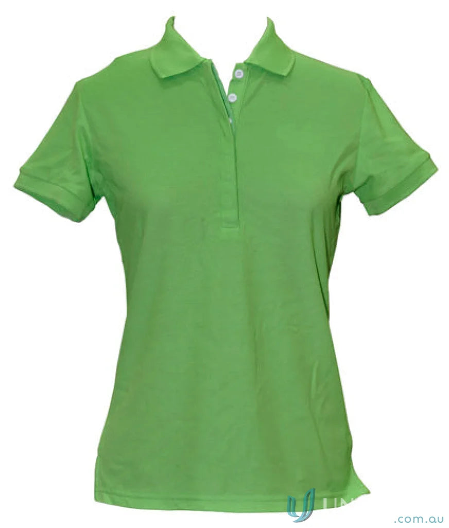 Green polo shirt from the Winning Spirit Ladies TrueDry Connection Polo collection