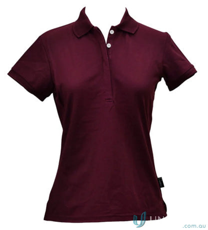 Maroon ladies truedry connection polo shirt from Winning Spirit Ladies TrueDry Connection Polo