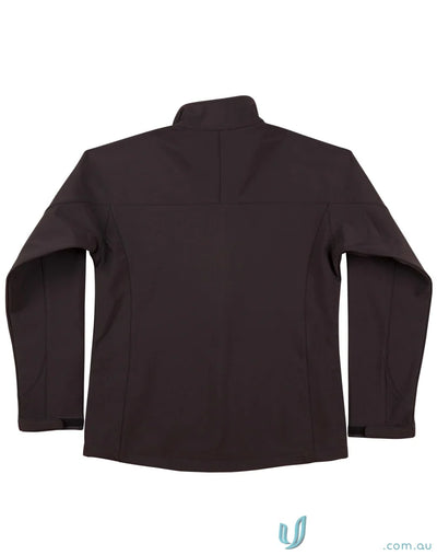 Dark brown Winning Spirit Ladies Whistler Softshell Jacket front view perfect for outdoors