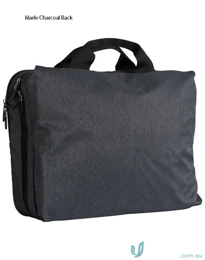 Charcoal heather Leyton Utility Laptop Bag with handles from Winning Spirit Leyton
