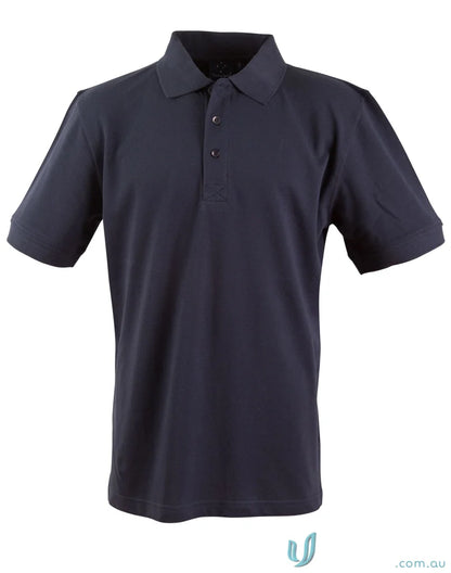 Navy blue Winning Spirit Longbeach Cotton Polo shirt for PS39 Longbeach Polo collection