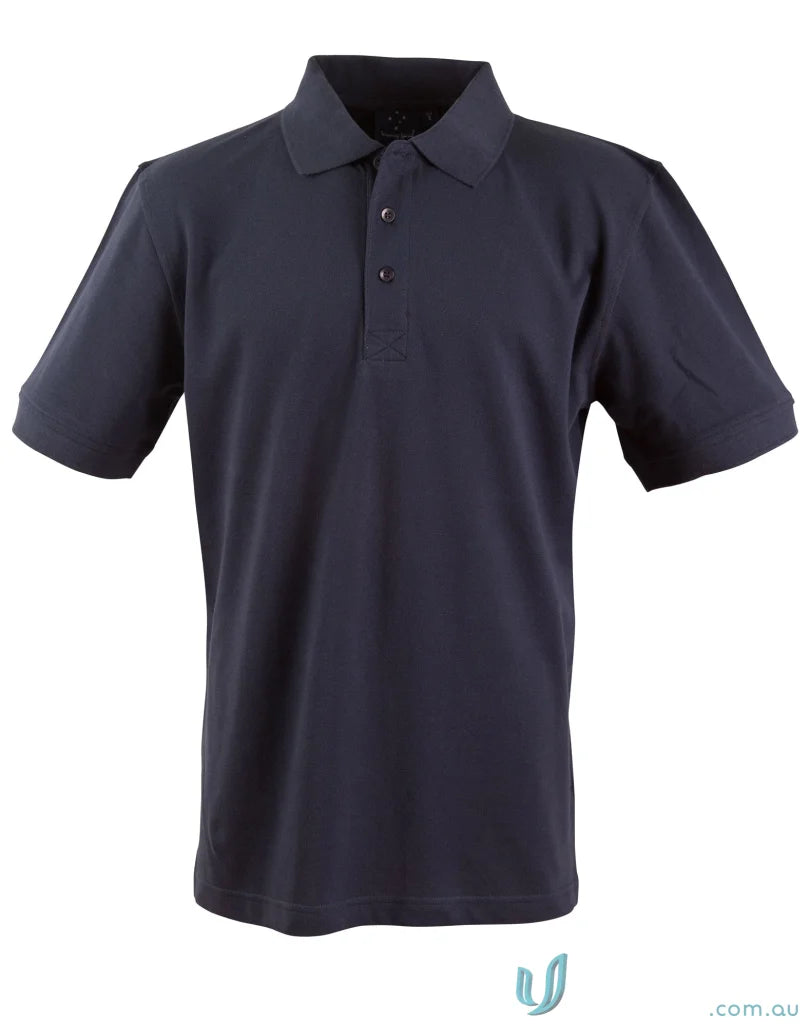 Navy blue Winning Spirit Longbeach Cotton Polo shirt for PS39 Longbeach Polo collection
