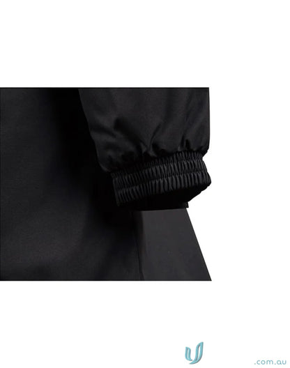 Elasticated cuff of Winning Spirit Longline Stadium Jacket with high wind collar for jk50 longline style