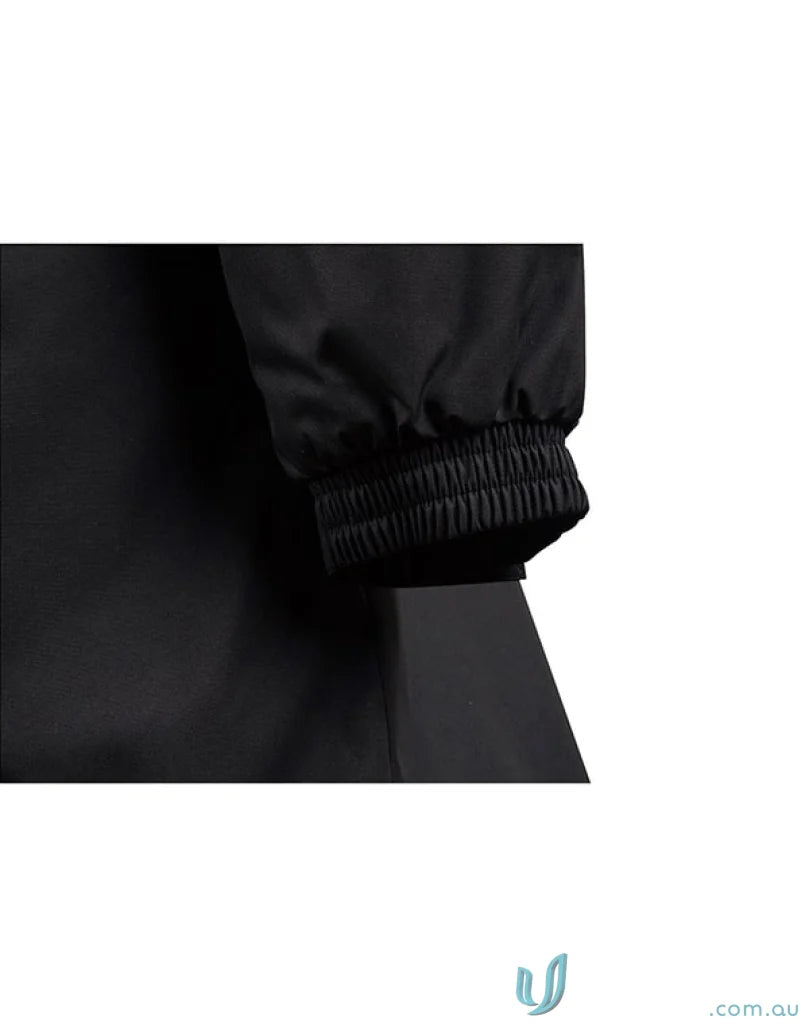 Elasticated cuff of Winning Spirit Longline Stadium Jacket with high wind collar for jk50 longline style