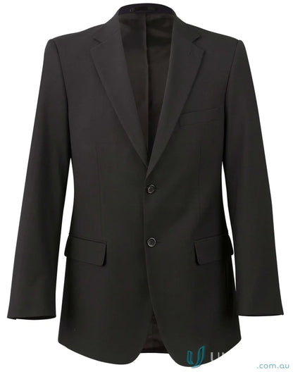 Black two-button men’s poly viscose stretch jacket from Winning Spirit PolyViscose Stretch