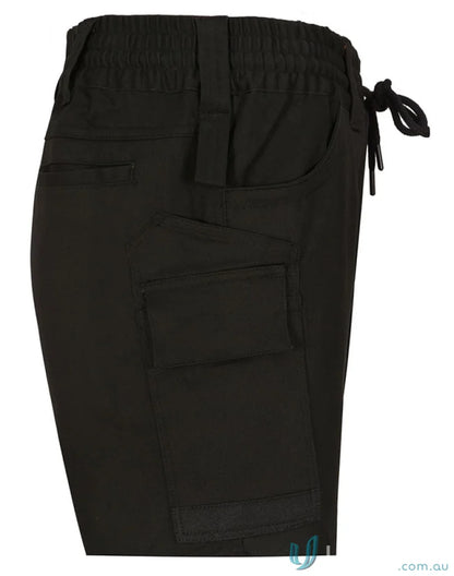 Black cargo pants from Winning Spirit Unisex Cotton Stretch Drill Cuffed Work Pants