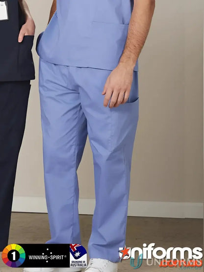 Light blue Winning Spirit Unisex Scrub Pant for healthcare pros m9370 unisex scrub