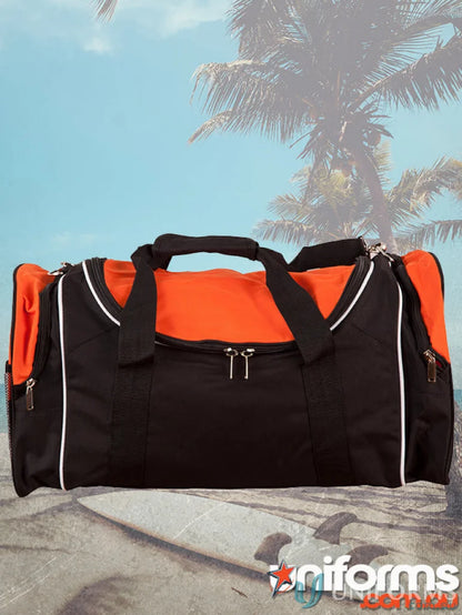 Black and orange Winning Spirit Winner Sports Bag perfect travel bag for sports fans