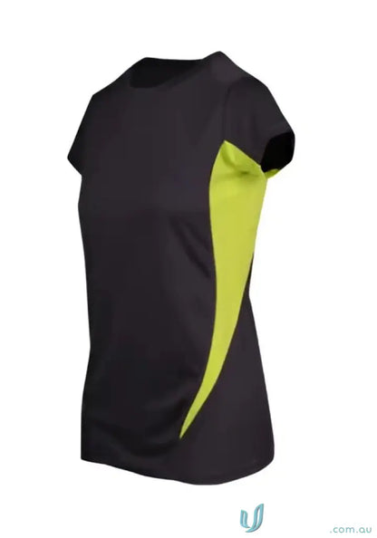 Black and lime green Women’s Accelerator Cool-Dry T-Shirt for active women