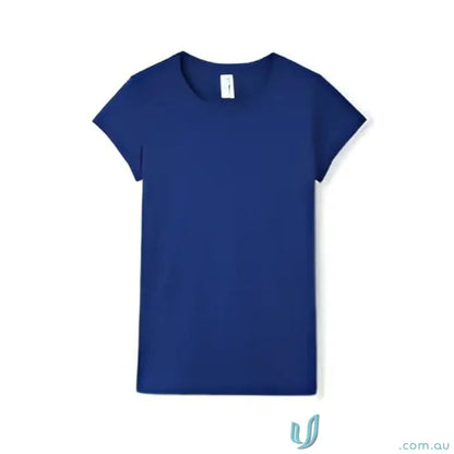 Blue women’s accelerator cool-dry t-shirt for workout and casual wear