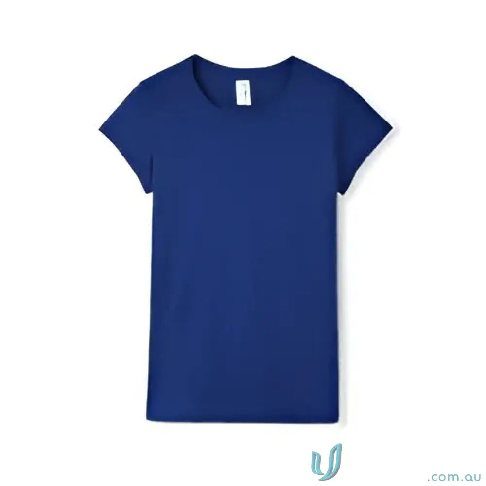 Blue women’s accelerator cool-dry t-shirt for workout and casual wear