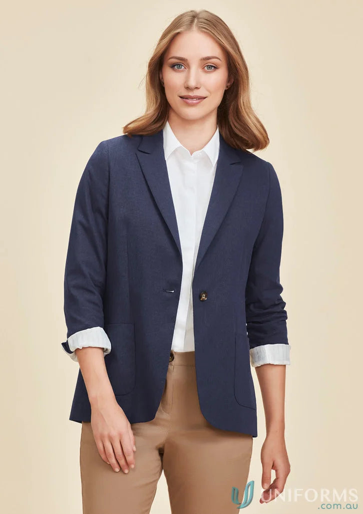 Women’s Arden Blazer from Biz Collection Women’s with rolled-up sleeves RBL068L