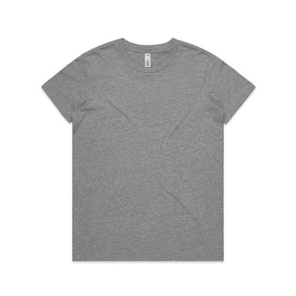 Gray womens basic lightweight tee with pocket and crew neck