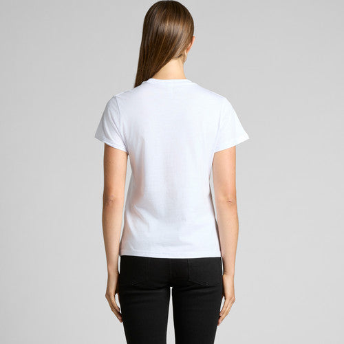 White v-neck lightweight tee for women, basic cotton short sleeve