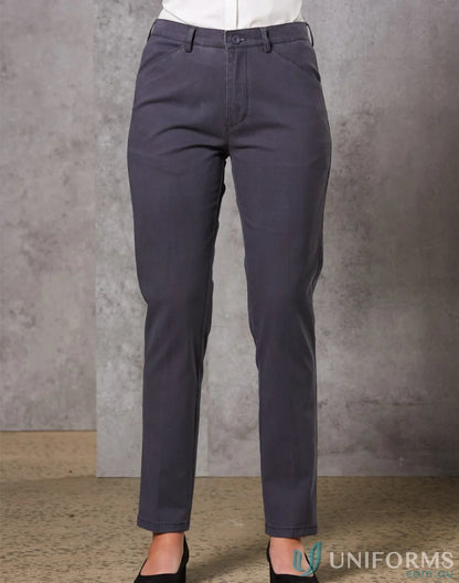 Gray straight-leg Womens Boston Chino Pants, style and comfort with chino pants m9390
