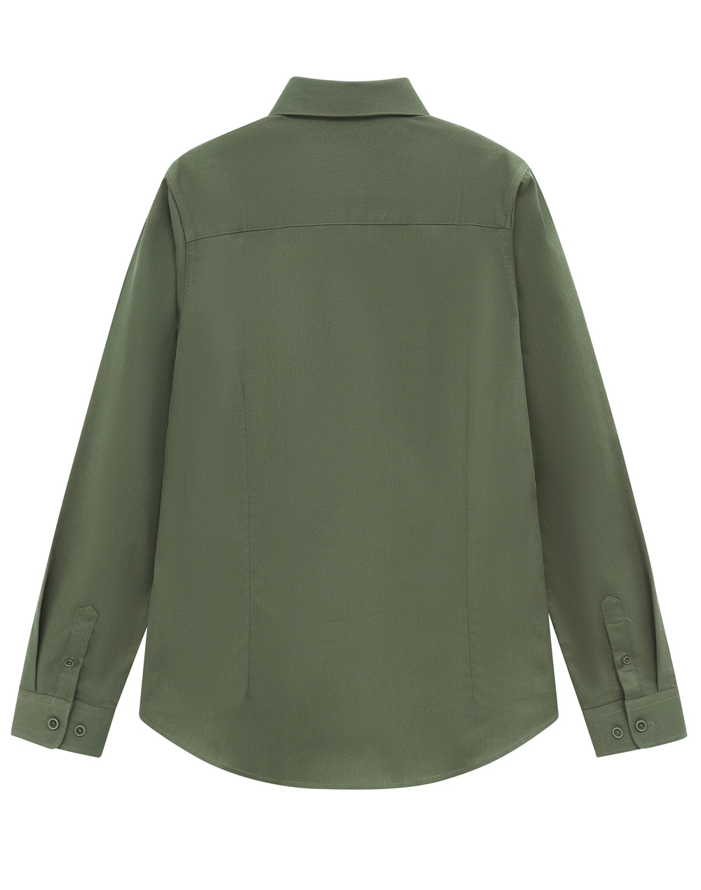 Olive green m8009l cotton blend shirt for professional appearance