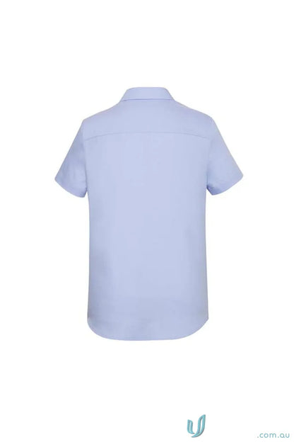 Light blue women’s Charlie SS Shirt with hidden bust for a stylish look