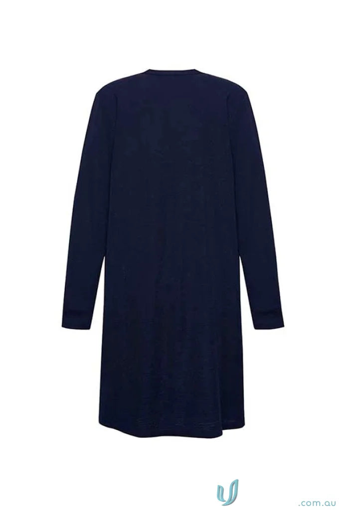 Womens Chelsea Long Line Cardigan RLC970L in navy blue, perfect for a chic look