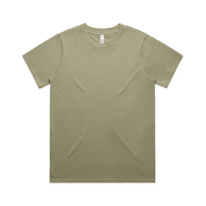 Olive green womens classic heavyweight t-shirt relaxed fit