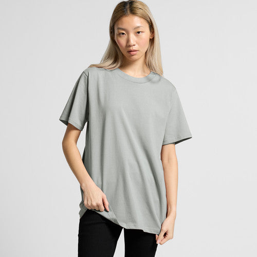 Light gray womens classic heavyweight oversized t-shirt