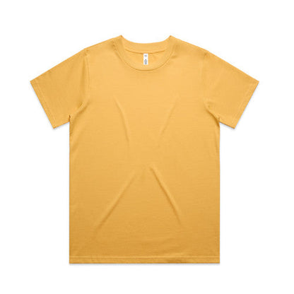 Women’s classic heavyweight mustard yellow crew neck t-shirt