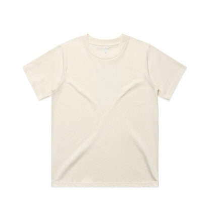 Cream-colored relaxed fit Women’s Classic Minus Tee with short sleeves