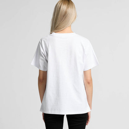 White womens classic minus tee oversized t-shirt minimalist design