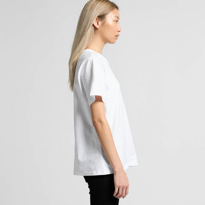 Women’s Classic Minus Tee: white short sleeve crew neck