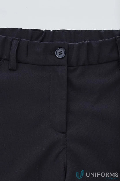 Womens Comfort Waist Slim Leg Pant black trousers with elastic waist for aged care