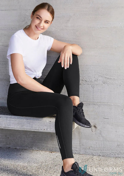 Woman in stylish flex leggings from Biz Collection Women’s l514ll leggings line