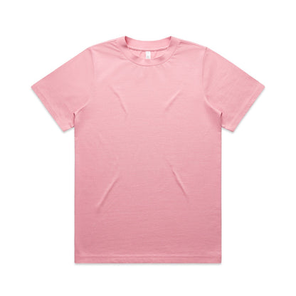 Classic pink Planett women’s heavyweight t-shirt with crew neck