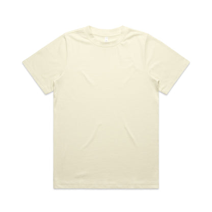 Planett women’s heavyweight relaxed cream crew neck t-shirt