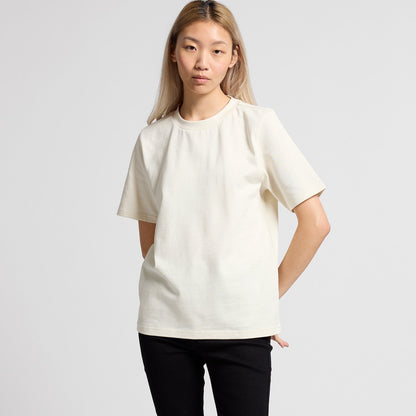 Cream Planett women’s heavyweight relaxed oversized t-shirt