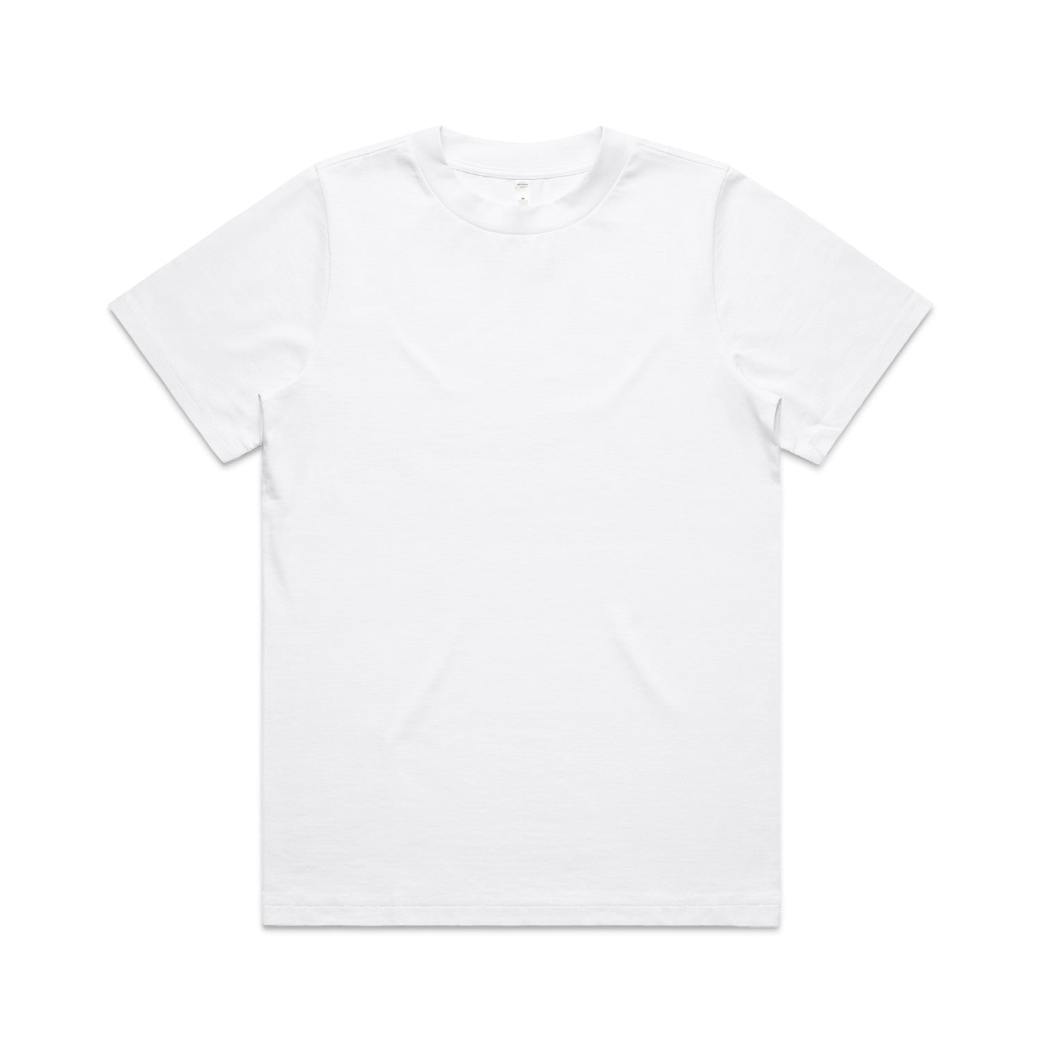 Planett women’s heavyweight relaxed white crew neck t-shirt