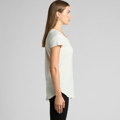 Womens Mali Tee white short-sleeve relaxed fit scoop neck t-shirt