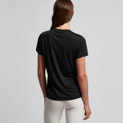 Women’s Maple Active Tee black short-sleeve athletic shirt