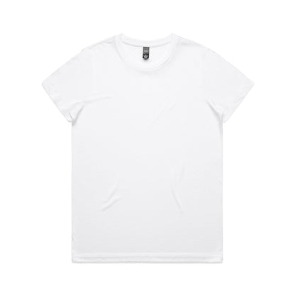 White v-neck Maple Active Tee, short sleeves, relaxed fit