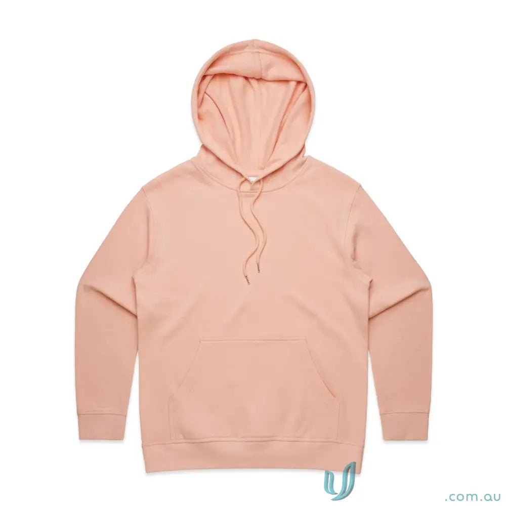 Peach-colored women’s heavy hoodie with a hood, oversized heavy weight sweatshirt for cozy style