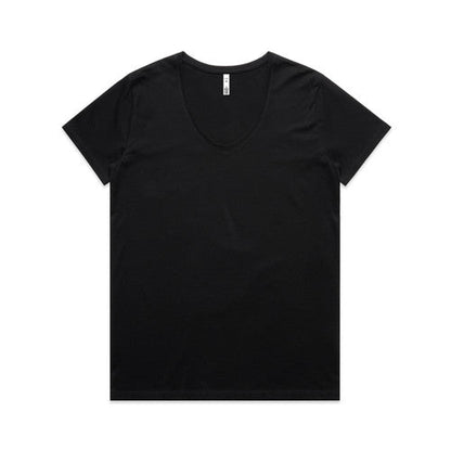 Women’s premium soft v-neck tee in black for everyday comfort