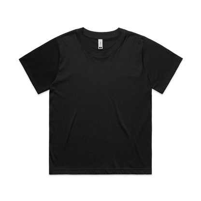 Women’s relaxed fit Martina black combed cotton t-shirt