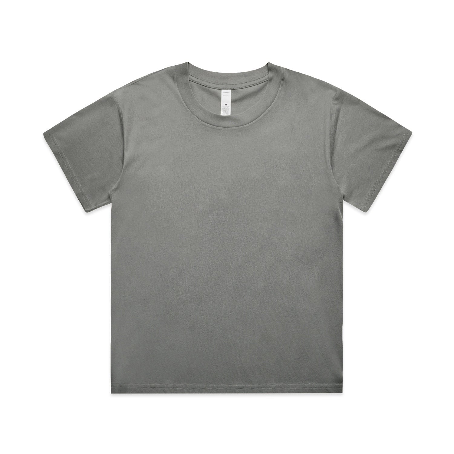 Women’s relaxed fit combed cotton t-shirt with ribbed crew neck