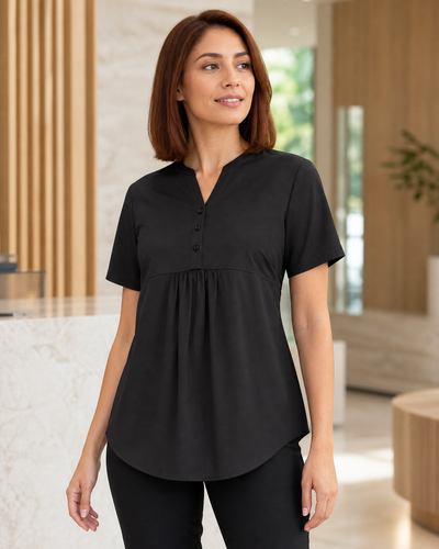 Womens Rose Tunic Scrub Top