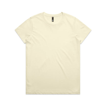 Cream-colored relaxed fit versatile Maple Tee for women