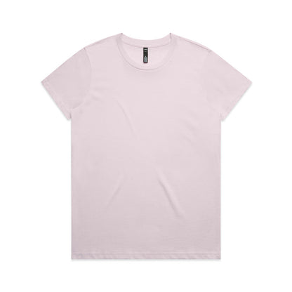 Women’s short-sleeve lavender versatile maple tee with crew neck