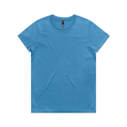 Blue short-sleeve versatile Maple Tee for women