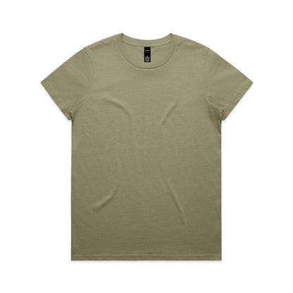 Olive green versatile Maple Tee crew neck short sleeve t-shirt