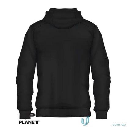 Black Women’s VIDA Hoodie with sublimated polyester panel and cotton polyester body