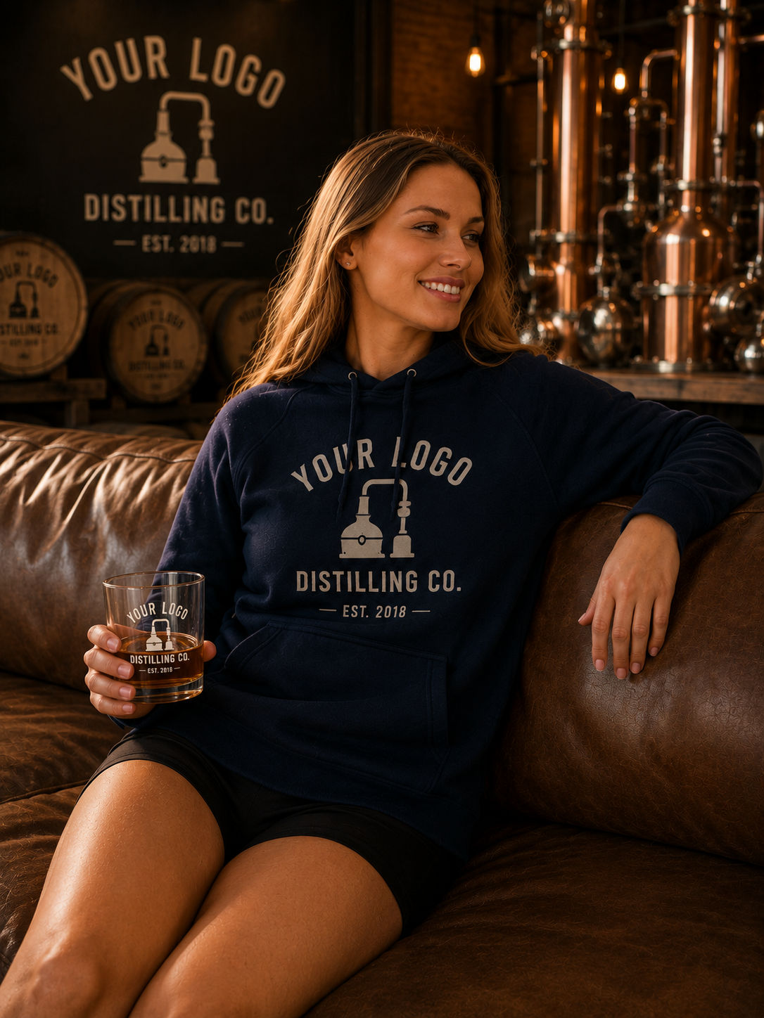 Distillery Womens Raglan Hoodie