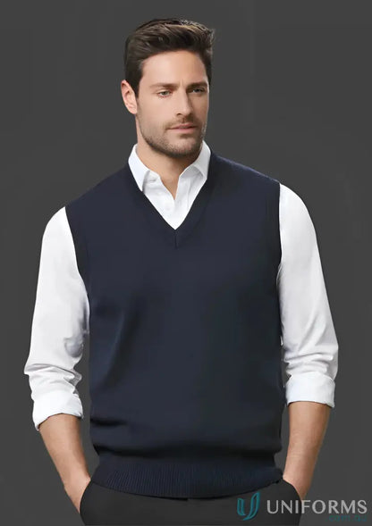 Navy blue Wool Mix Vest displayed in the stylish Wool Mix Vest product lineup