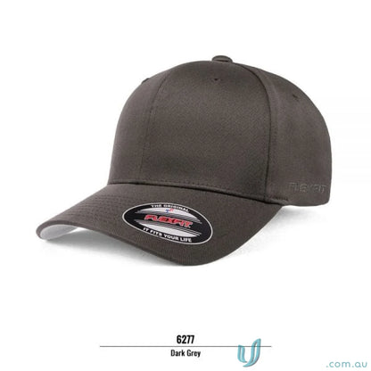 Dark grey Worn By The World Flexfit Cap 6277 with athletic shape and Flexfit technology